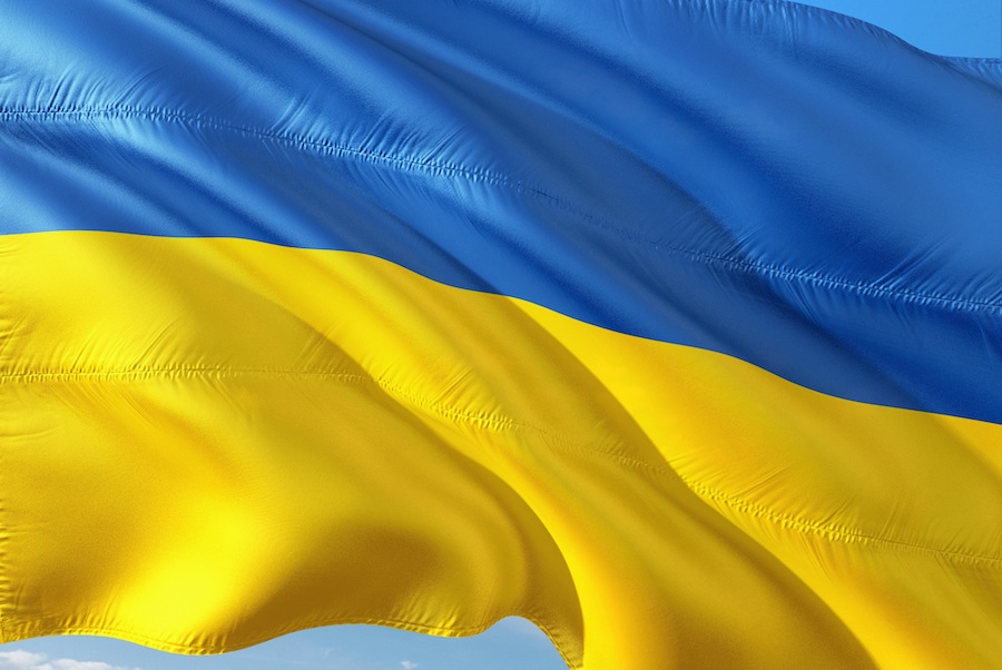 Ukrainsk Flagga 900X600